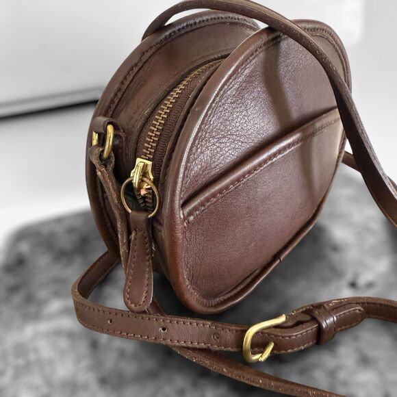 Vintage Coach 9982 Mahogany Canteen Round Crossbody Shoulder Bag - Picture 3 of 16